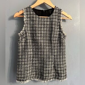 Ann Taylor Tweed Shell Top
